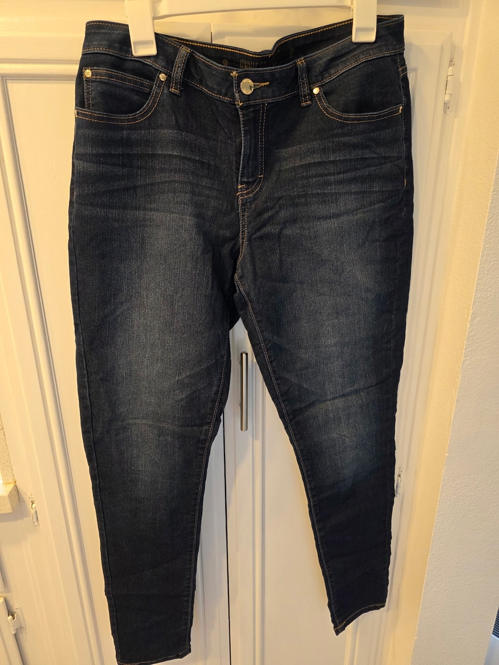 Like NEW Jennifer Lopez Women's Skinny Jeans - Dark Blue ~ Size 12 - Picture 5 of 8